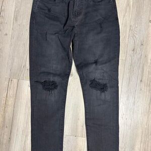 Aeropostale Men's Black and Grey Jeans